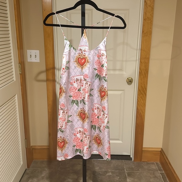 BELLA DESCANSO women’s Slip Dress featuring the limited edition Queen of Hearts - Picture 8 of 12